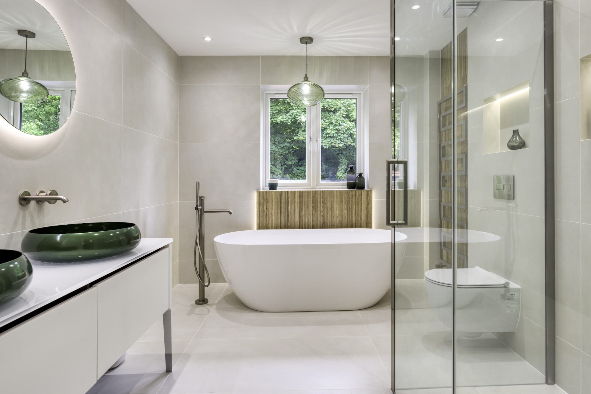 Modern bathrooms